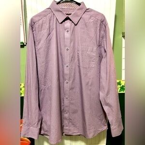 🚦Johnston & Murphy Cotton Print Long Sleeve Button Down Shirt
